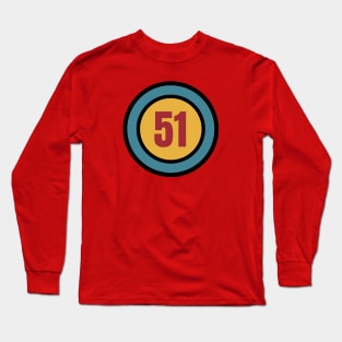 The Number 51 - fifty one - fifty first - 51st Long Sleeve T-Shirt